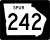 State Route 242 Spur marker