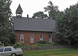 The Lakefork Schoolhouse, built 1880