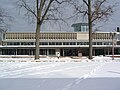 Olin Library in the snow