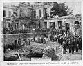 Depiction of the Ottoman Bank after explosion, April 1903