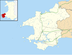 RAF Manorbier is located in Pembrokeshire