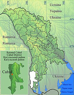 Baurci-Moldoveni is located in Cahul