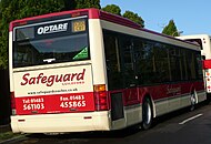 Safeguard Coaches Optare Excel 2 in Guildford in January 2009
