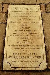 Tomb of William Fraser at St. James' Church, near Kashmiri Gate, Delhi