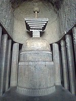 The stupa in the chaitya