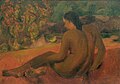 Tahitian Girl, by Gauguin (1886)