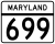 Maryland Route 699 marker