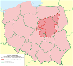 Three historical Mazovian voivodeships in comparison with contemporary Polish voivodeships