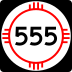 State Road 555 marker
