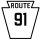 Pennsylvania Route 91 marker