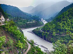 View of Kali river near Jauljibi
