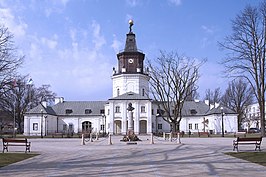 Old town hall and monument of Tadeusz Kościuszko