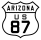 U.S. Route 87 marker