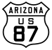 U.S. Route 87 marker