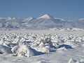 Snow blanketing Snake Valley and Wheeler Peak