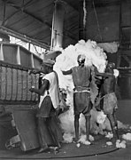 Cotton being processed in Niono, c. 1950.