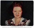 Image 10This live image of actress Paddy Naismith was used to demonstrate Telechrome, John Logie Baird's first all-electronic color television system, which used two projection CRTs. The two-color image would be similar to the basic Telechrome system. (from Color television)