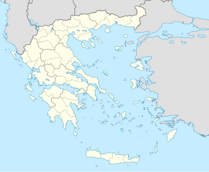 Location of teams in 2015–16 A1 Ethniki