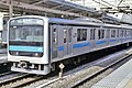 A Keihin-Tohoku Line 901 series (later 209-900 series) EMU in March 1993