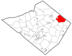 Location of Longswamp Township in Berks County, Pennsylvania
