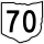 State Route 70 marker