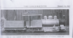 Advertisement for QGR, B9 1/2 Class, 0-6-2 narrow gauge tender engine built by John Fowler & Co. 1925