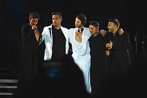 The five members of Take That in June 2011