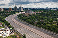Highway 401 in Toronto, empty due to explosions at a nearby propane facility. Picture of the day for July 1, 2011