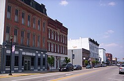 Downtown Fremont, Ohio on South Front Street