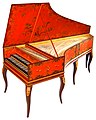 Image 7Double-manual harpsichord by Vital Julian Frey, after Jean-Claude Goujon (1749) (from Baroque music)