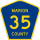 County Road 35 marker