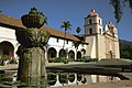 Image 50Mission Santa Barbara, founded in 1786, was the first mission to be established by Fermín de Lasuén. (from History of California)