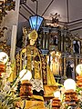 The processional and the altar image of San Ildefonso