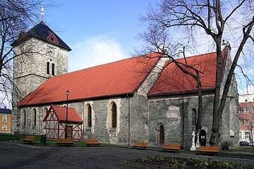Side view of Vår Frue kirke