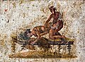 Erotic wall painting, from Pompeii. National Archaeological Museum, Naples.