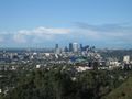Century City skyline as seen from Runyon Canyon Park in February 2006