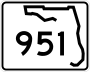 State Road 951 and County Road 951 marker