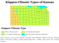 Image 21Köppen climate types of Kansas, using 1991–2020 climate normals (from Kansas)
