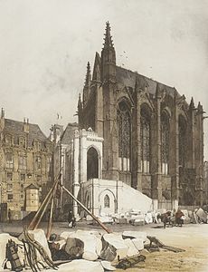 Sainte-Chapelle in 1839, before restoration