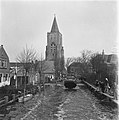 Queen Wilhelmina visits the inundated Oostkapelle (March 1945)