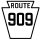 Pennsylvania Route 909 marker