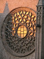 Rose window, west façade, Basílica de Santa Maria del Mar, Barcelona (1459)