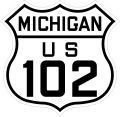 US Highway 102 marker