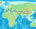 Approximate extent of the Alpide Orogenic System