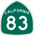 State Route 83 marker