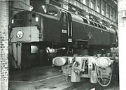 English Electric Type 4 D209 under repair (1967)