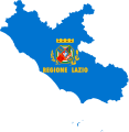 Flag map of Lazio