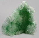 Green gypsum crystals from Pernatty Lagoon, Mt Gunson, South Australia - its green color is due to presence of copper ions.