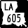 Louisiana Highway 605 marker