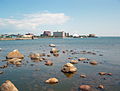 Sault Ste. Marie waterfront, as seen from Whitefish Island